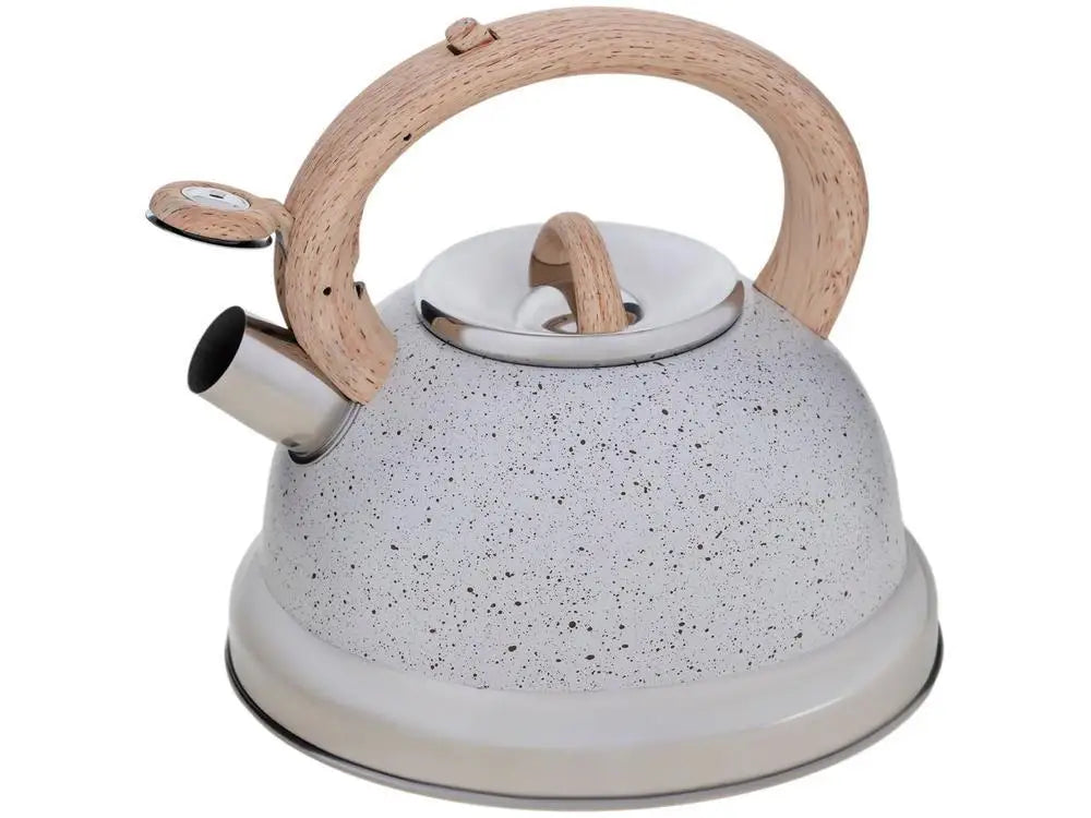 Brinox Stainless Steel Kettle with Whistle, Vanilla 2.7L Roma