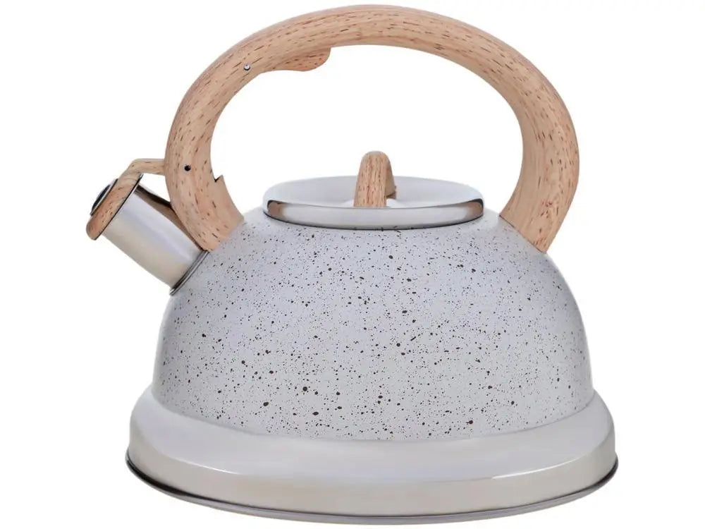 Brinox Stainless Steel Kettle with Whistle, Vanilla 2.7L Roma